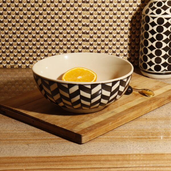 Khan Studio: Ceramic Serving Bowl (Microwave, Dishwasher Safe) - Image 4