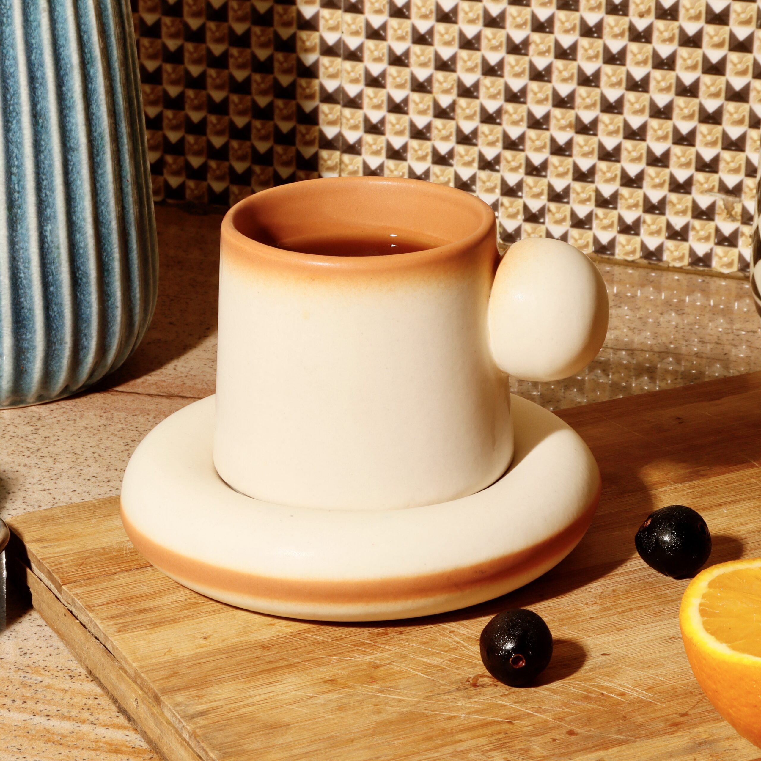 Ceramic Mugs & saucer