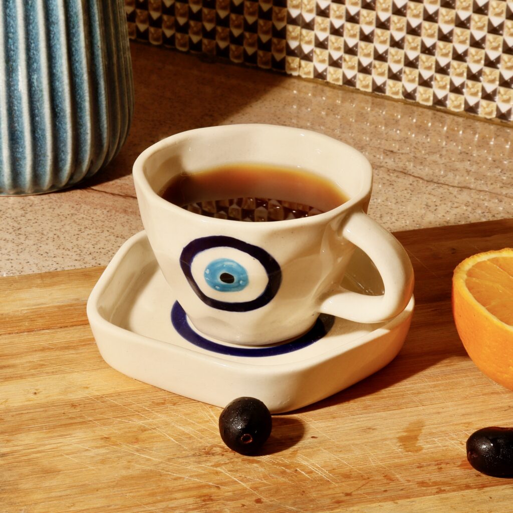 Ceramic Mugs & saucer