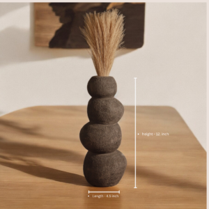 Pebble Vase Black