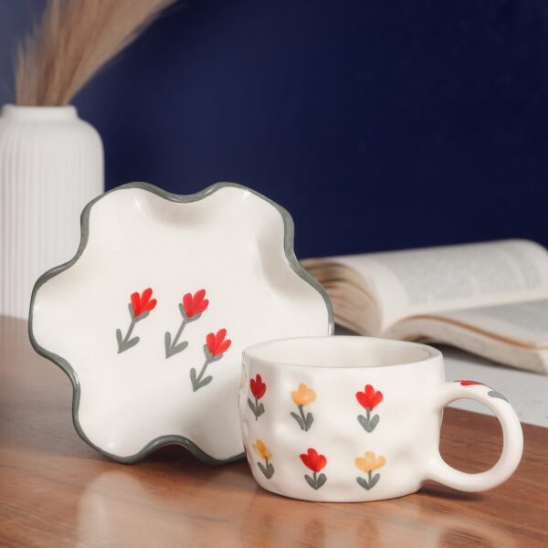 ceramic mug & saucer