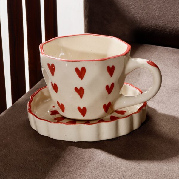 Ceramic Mug & Saucer Set