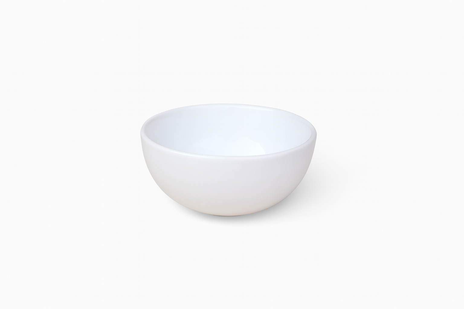 Classic White Ceramic Bowls, Set of 2 (6 Inch) – Khan Ceramic - Image 4