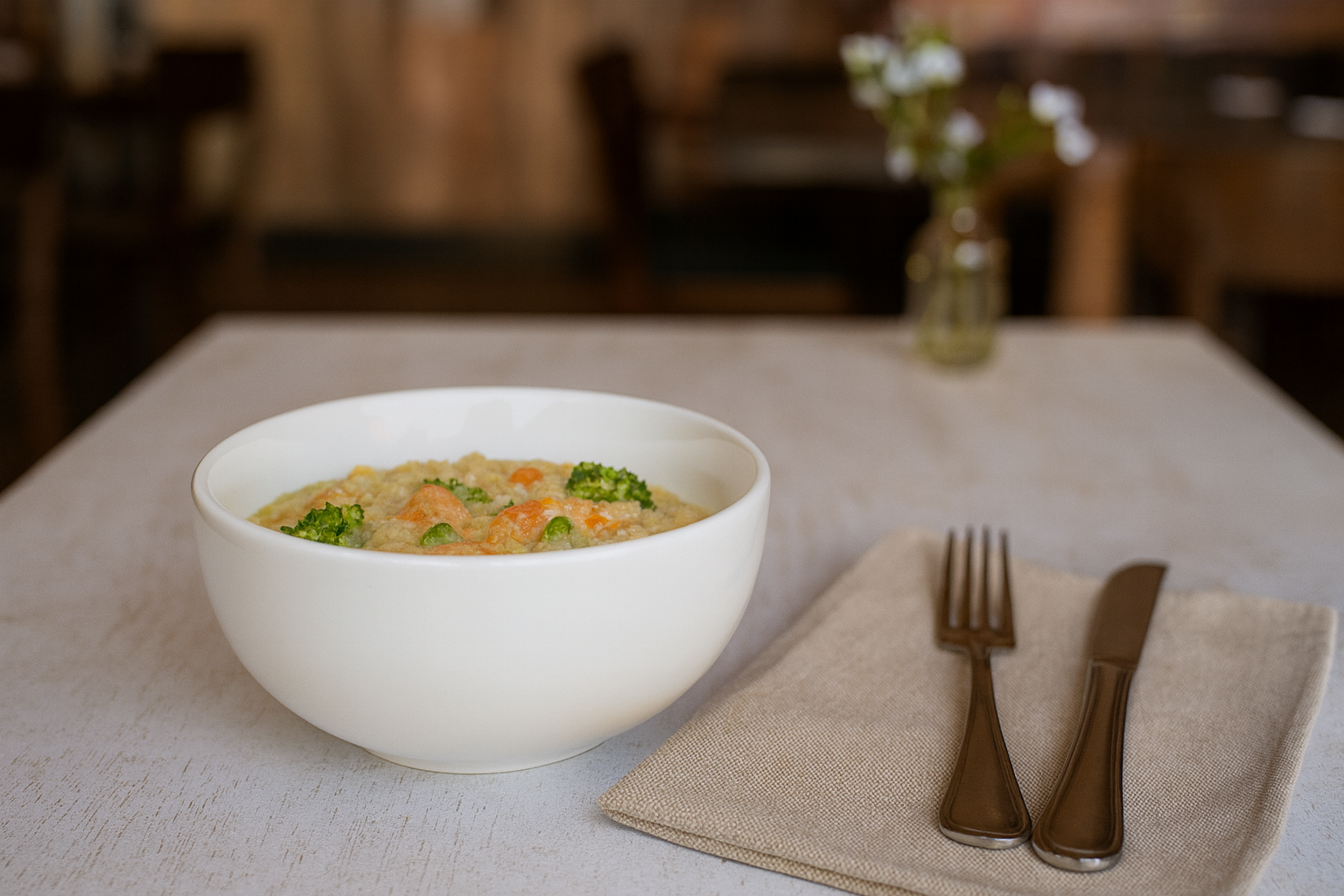 Classic White Ceramic Bowls, Set of 2 (6 Inch) – Khan Ceramic - Image 2