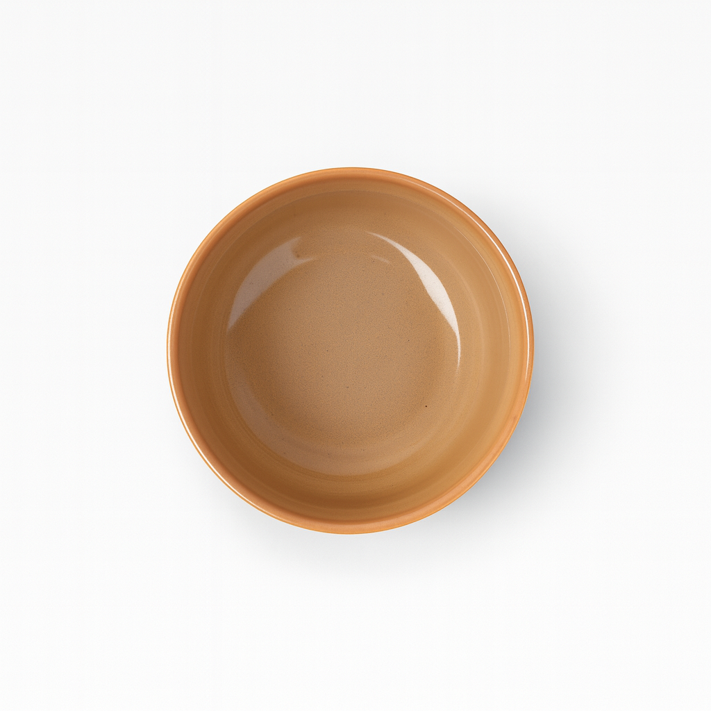 Handcrafted Warm Honey Ceramic Bowls, Set of 2 (6 Inch) – Khan Ceramic - Image 6