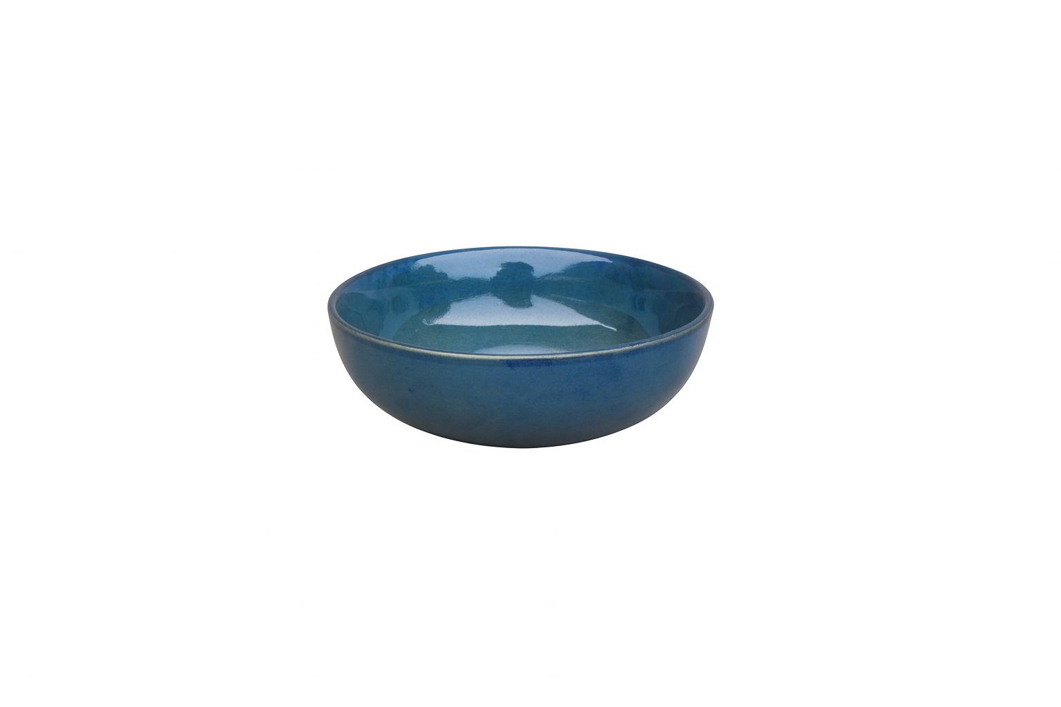 Handcrafted Deep Blue Ceramic Bowl, Glossy Glazed Finish (7 Inch, Pack of 1) – Khan Ceramic - Image 4