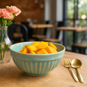 Khan Ceramic mint green textured ceramic bowls set of 2