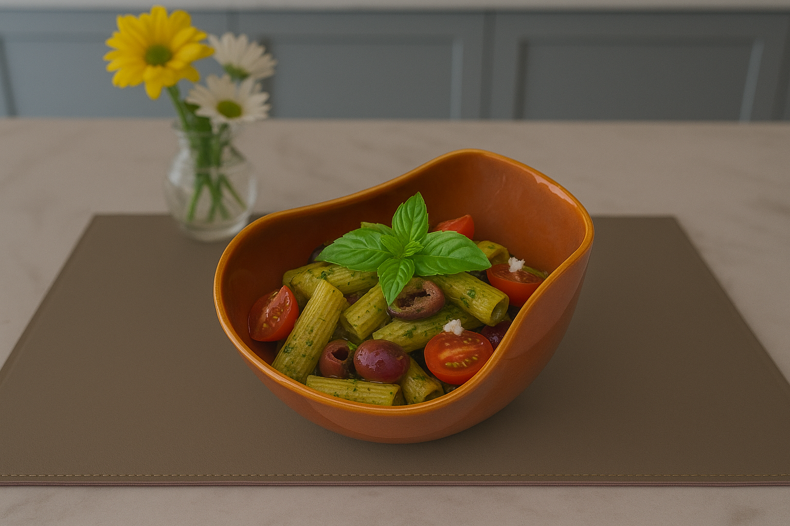 Khan Ceramic organic shape brown ceramic bowl handcrafted
