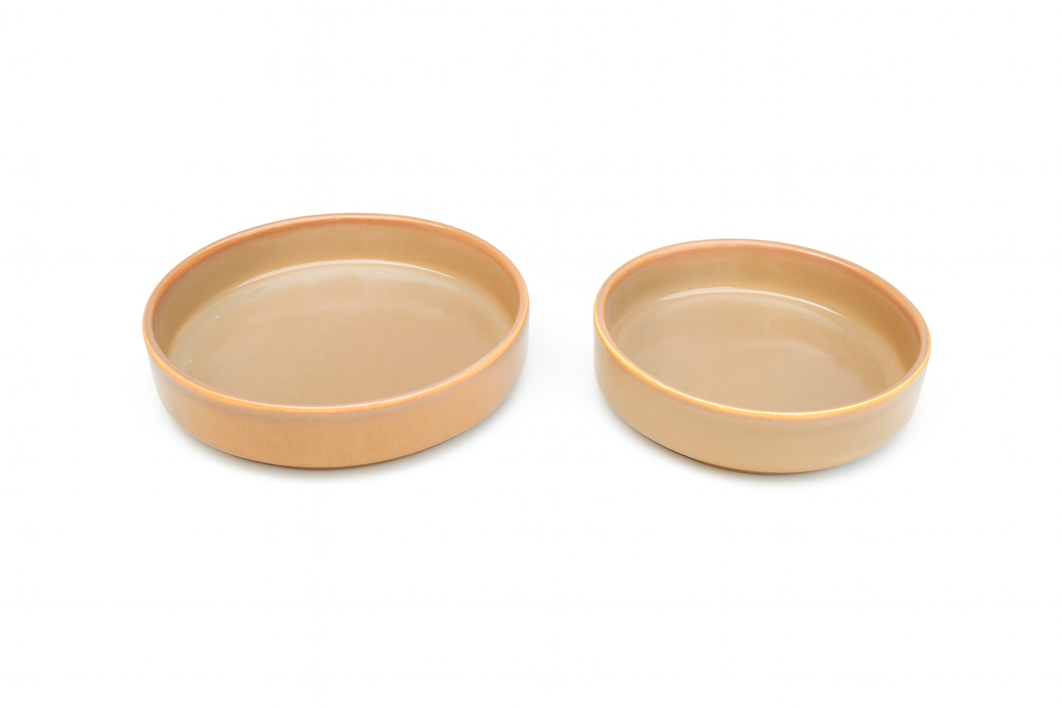 Warm Beige Glazed Ceramic Serving Bowls, Set of 3 – Khan Ceramic - Image 4