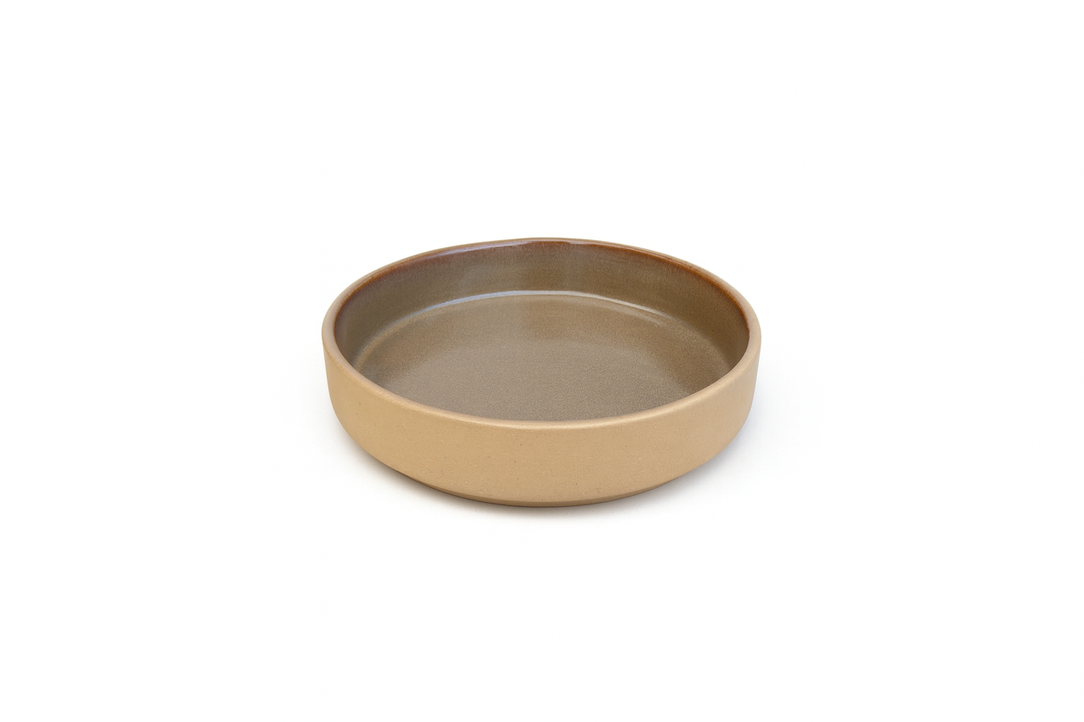 Matte Sand & Grey Glazed Ceramic Serving Bowls, Set of 3 – Khan Ceramic - Image 5
