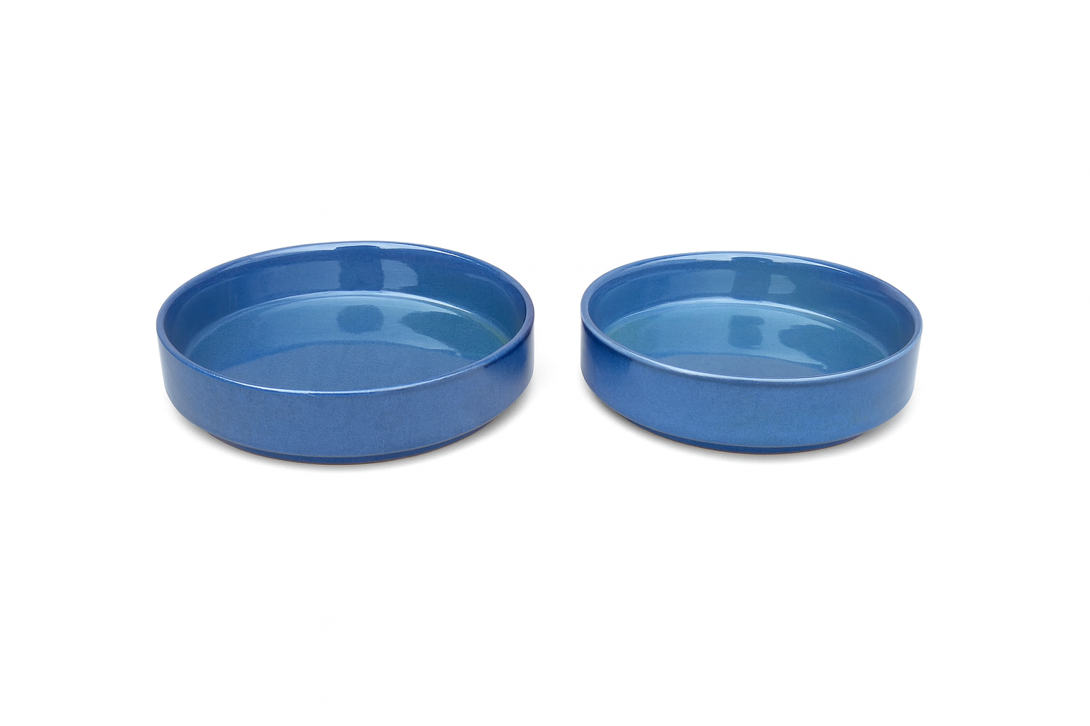 Deep Ocean Blue Glazed Ceramic Serving Bowls, Set of 3 – Khan Ceramic - Image 4